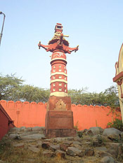 Maurya Time Light Pillar at Birla Mandir