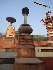Sculpture of Snake at Birla Mandir