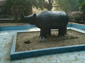 Rhino Sculpture at Birla Mandir