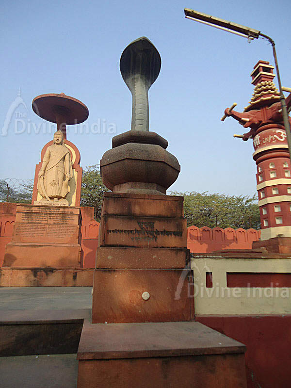 Sculpture of Snake at Birla Mandir