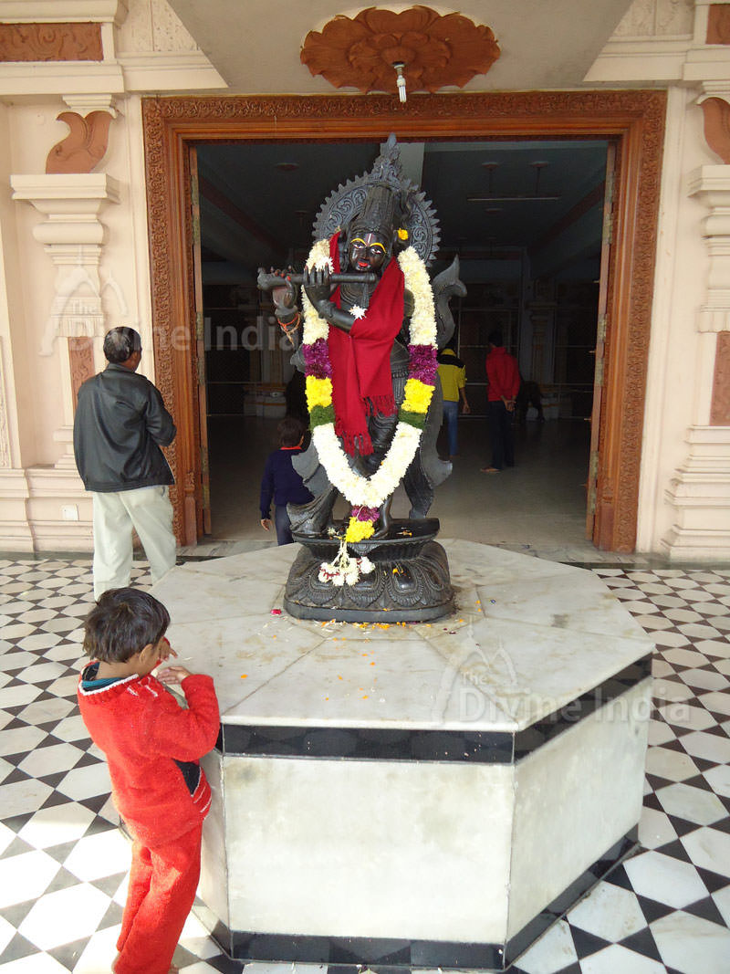 Krishna Sculptures Lakshmi Vinayak Mandir, Chattarpur Temple