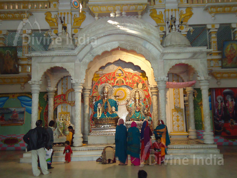 Beautiful Inside View Lakshmi Vinayak Mandir, Chattarpur Temple