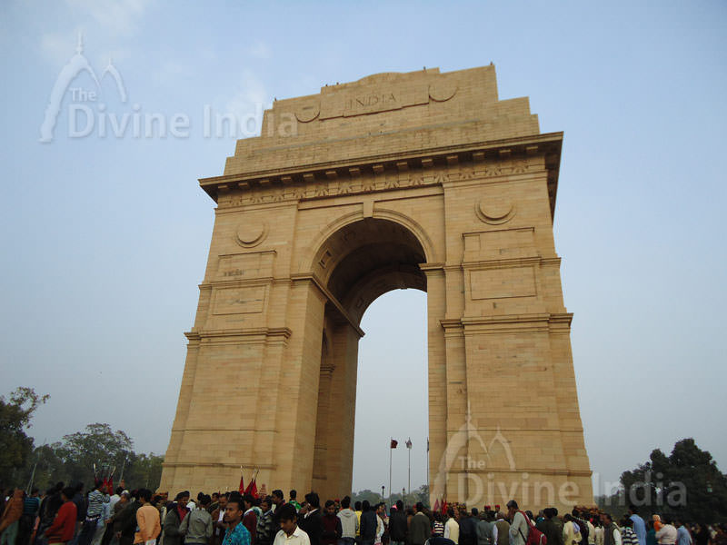 From another angle of The India Gate