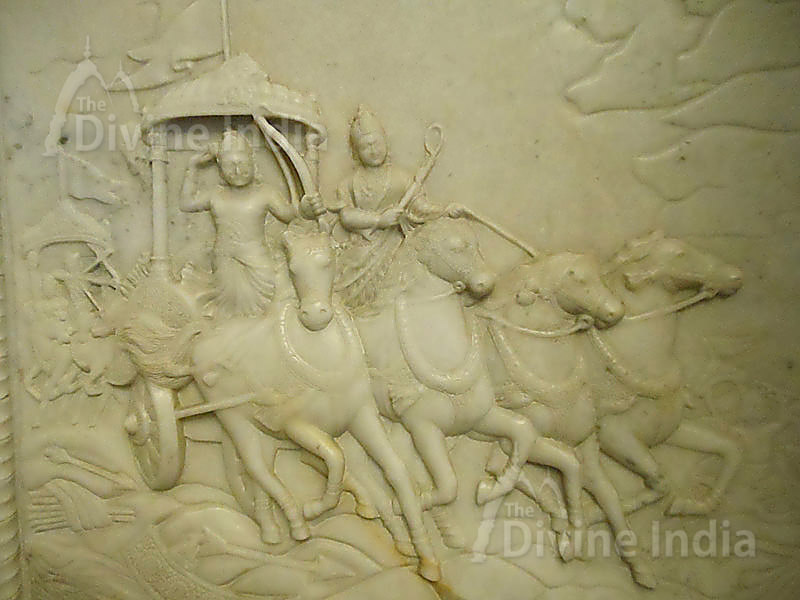 The chariot of Lord Krishna and Arjuna