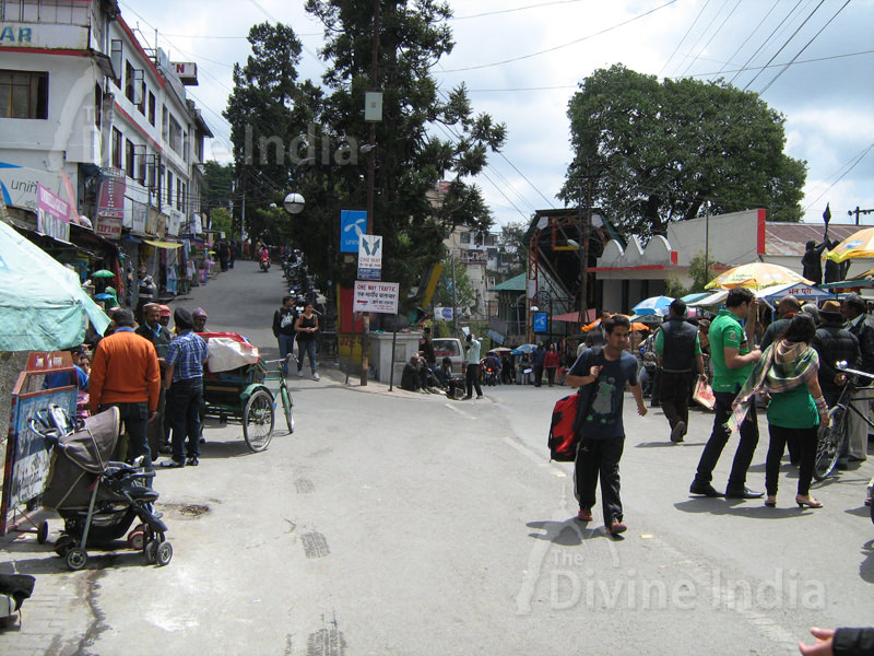 Mall Road at Mussoorie