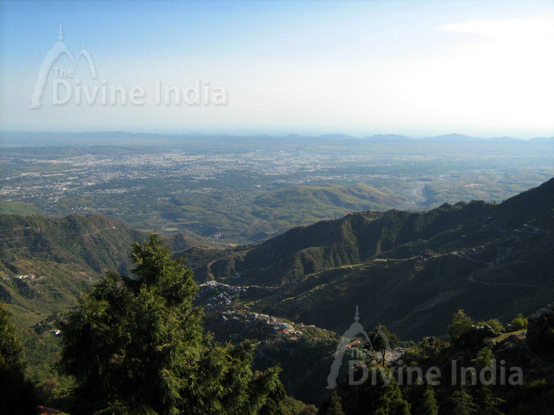 Mussoorie view from the top of the hill
