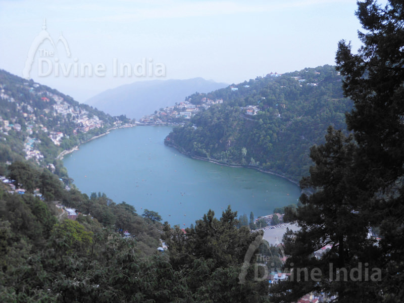 Aerial View Nainital Lake