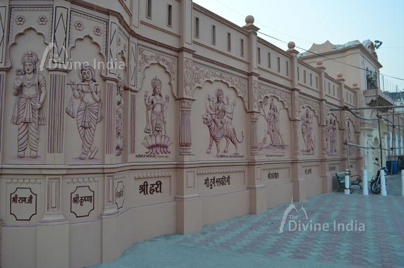 All Hindu God and Goddess Sculpture on outside wall of devi temple