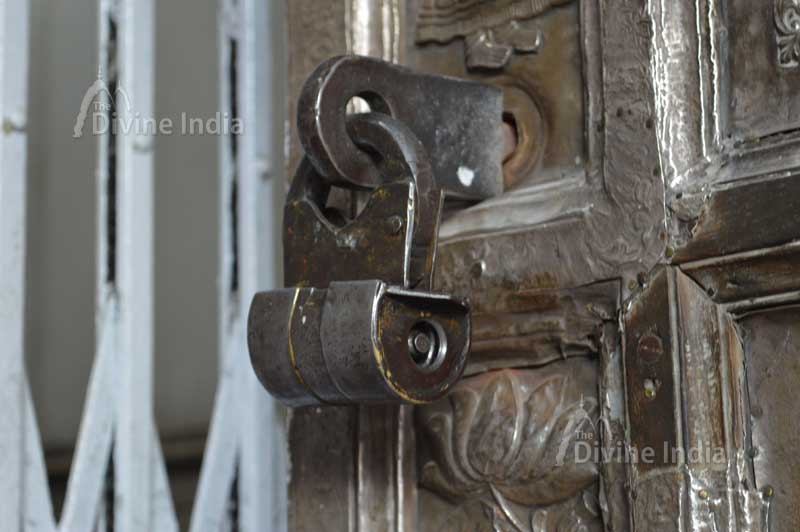 Ancient door lock of kangra devi temple