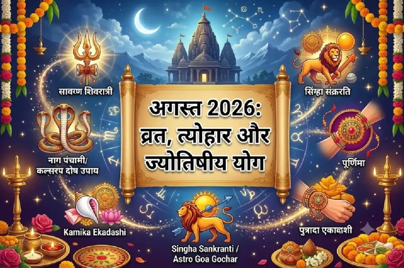 अगस्त में क्या है खास? जानिए प्रमुख व्रत, त्योहार और ग्रह गोचर की पूरी लिस्ट