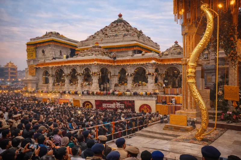 Ayodhya Ram Mandir 2026: Surge of Devotion on 2nd Anniversary of Pran Pratishtha; 286 kg 'Kodanda' Bow Becomes Main Attraction