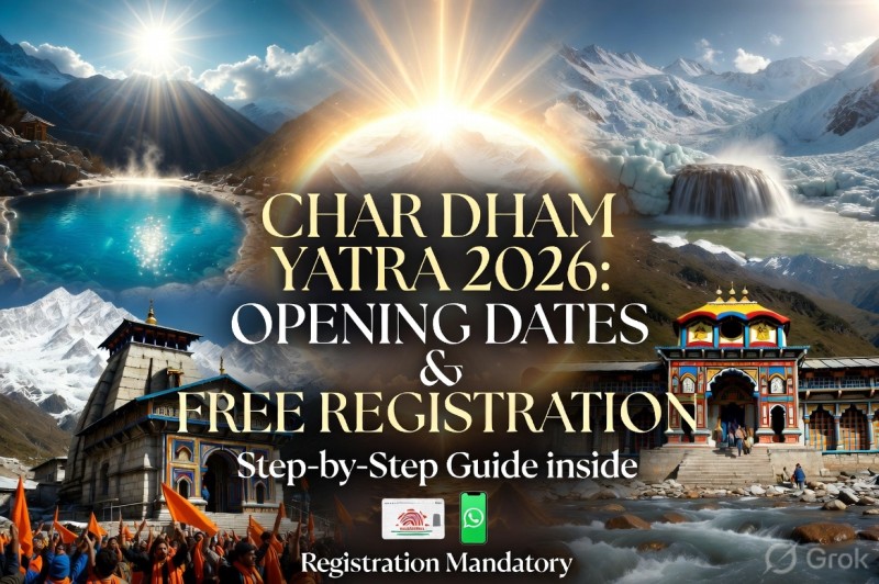 Char Dham Yatra 2026: Opening Dates Announced for Kedarnath-Badrinath; Complete Guide to Free Registration and New Rules
