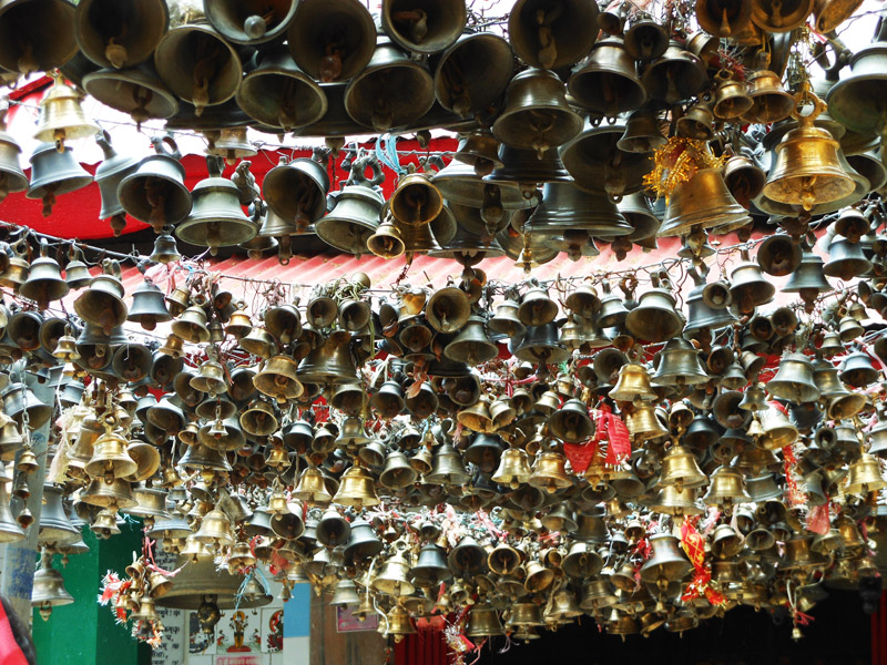 Countless bells of  Jhula Devi Temple