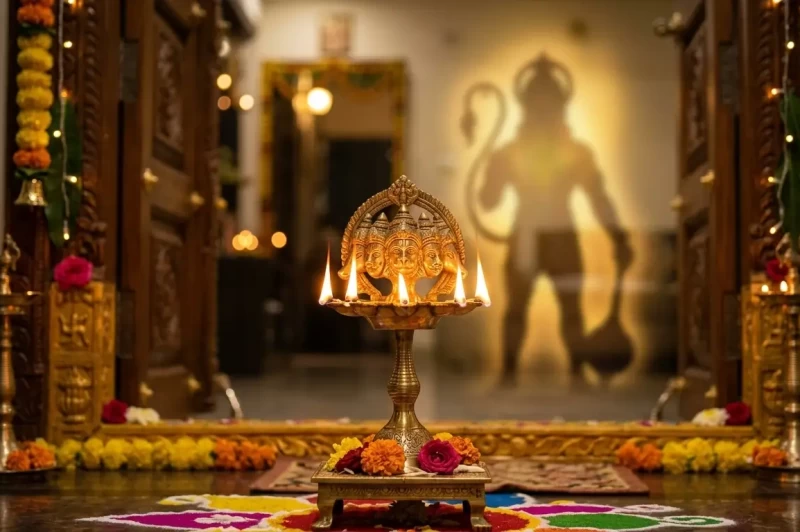हनुमान जयंती की शाम: घर के मुख्य द्वार पर जलाएं पंचमुखी दीपक, सुख-समृद्धि का होगा वास