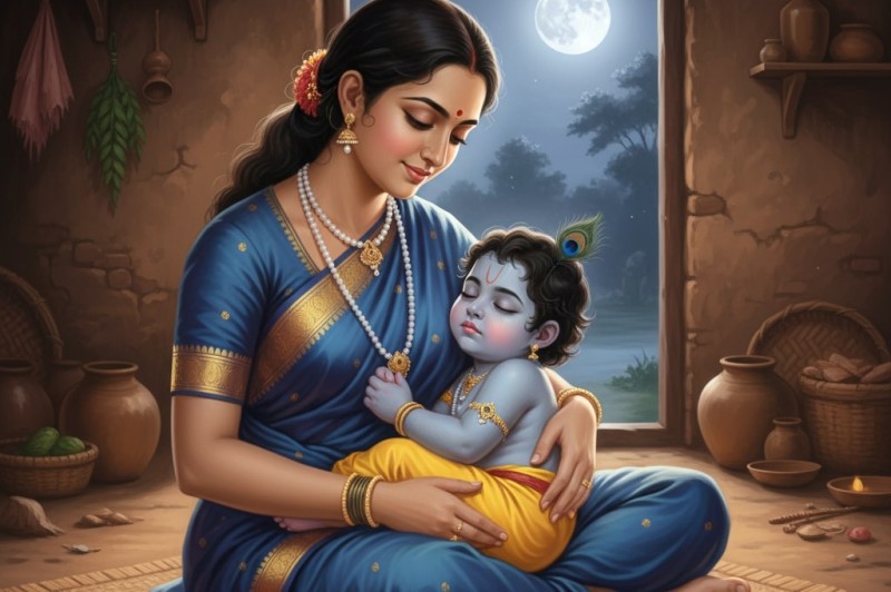 अच्युतं केशवं कृष्णं दामोदरं – श्रीकृष्ण भजन का महत्व और भगवान की महिमा