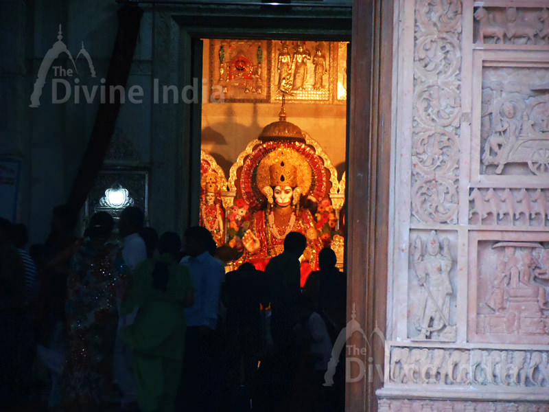 Sculpture of lord hanuman - Ichchhapuran Balaji Temple