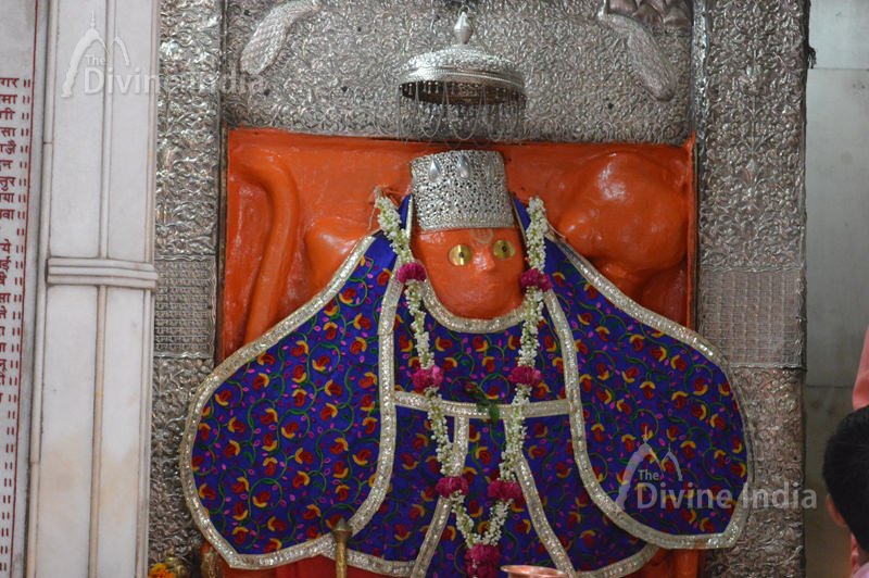 Main idol of lord hanuman at hanuman temple karol bagh