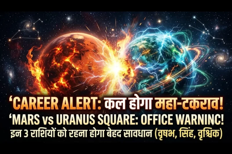 करियर ज्योतिष चेतावनी: कल हो रहा है मंगल-यूरेनस का महा-टकराव, ऑफिस में इन 3 में प्रवेश को मिलेगी भारी सावधानी!