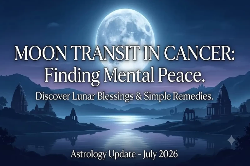 Moon Transit July 2026: The Moon Changes Its Stance Tonight—Moving Into Cancer to Bless These 4 Zodiac Signs!
