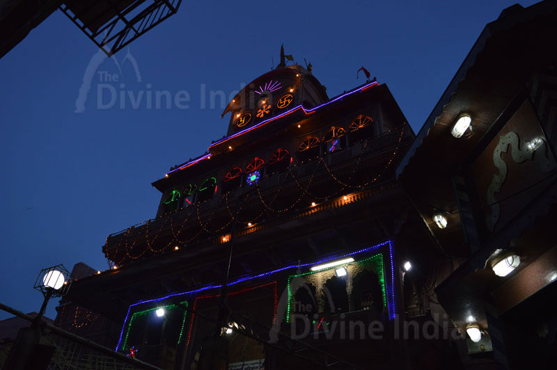 Night View of Shri Bankey Bihari Temple -Vrindavan