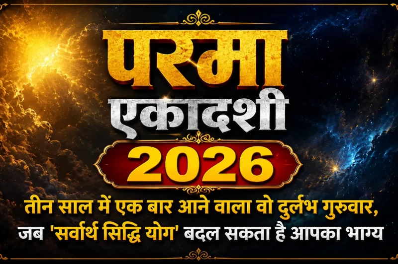 परमा एकादशी 2026: तीन साल में एक बार आने वाला वो दुर्लभ गुरुवार, जब 'सर्वार्थ सिद्धि योग' बदल सकता है आपका भाग्य