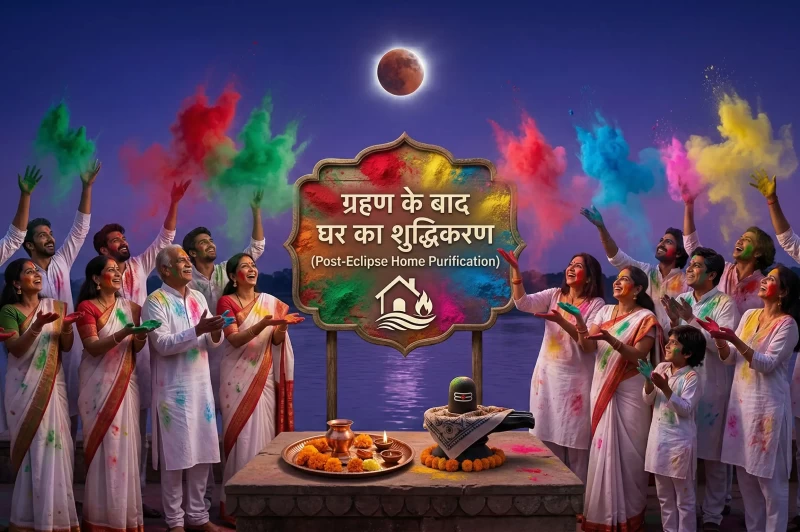 ग्रहण के बाद ऐसे करें घर का शुद्धिकरण; आज होली खेलने से पहले जरूर करें ये 3 काम