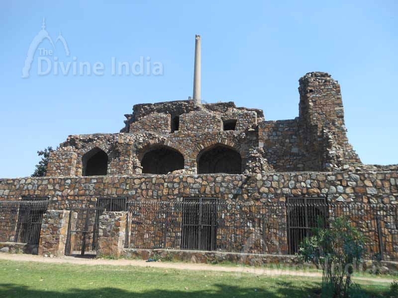 Pyramidal Structure in Feroz Shah Kotla Fort