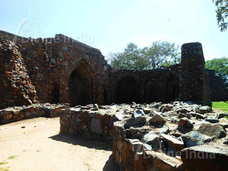 Ruins Palace in Feroz Shah Kotla Fort