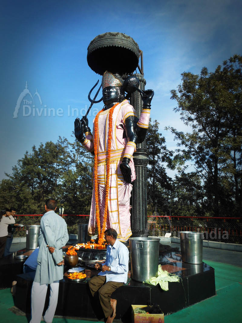 Shani Dev Idol at Shanidham Temple - Asola
