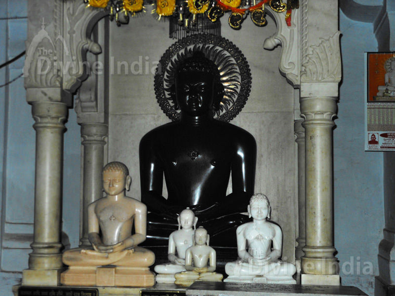 Idol of Neminath Swami at Digambar Jain Temple Shouripur