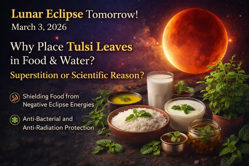 Lunar Eclipse 2026: Add Tulsi Leaves to Your Food Today; Discover the Spiritual and Scientific Reasons Behind It