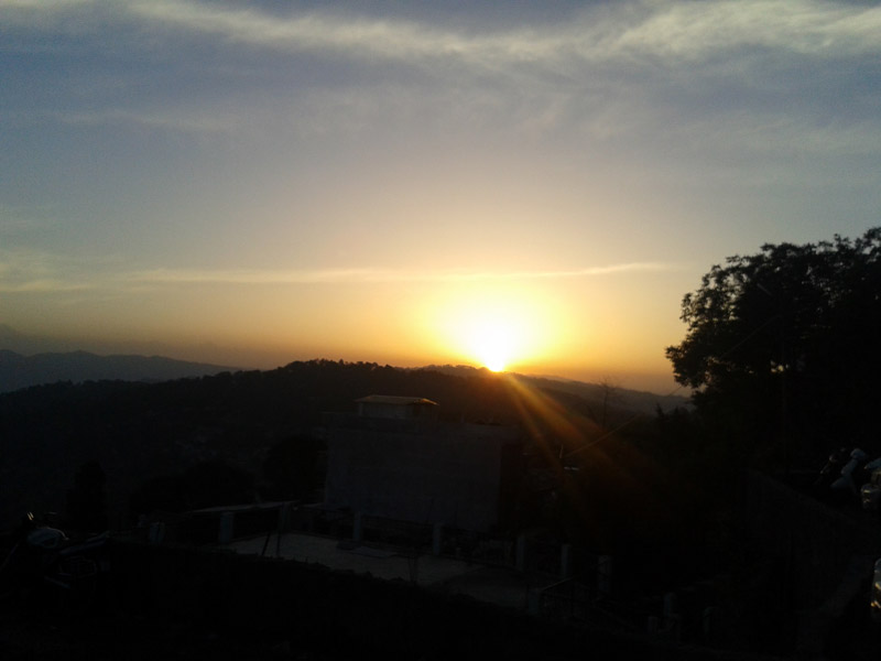 Sun Rise Scene at Ranikhet