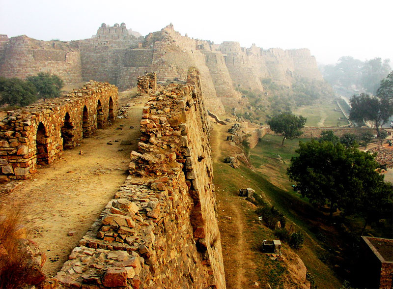 Tughlaqabad Fort (तुगलाकाबाद किला), Tughlaqabad Qila ...