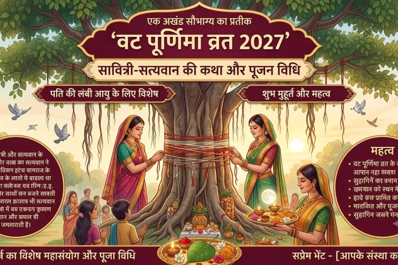 वट पूर्णिमा व्रत 2027: जानिए सही तारीख, शुभ मुहूर्त, पूजा विधि और महत्व