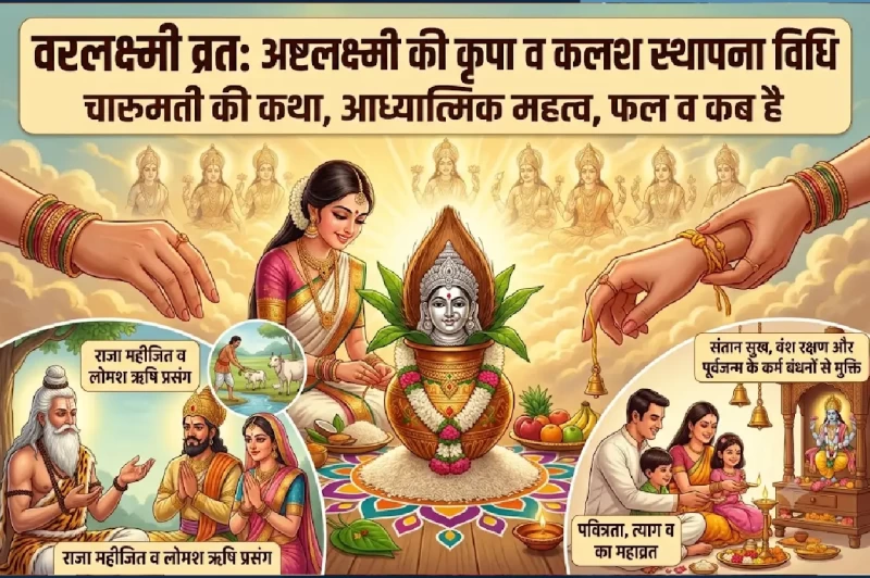 वरलक्ष्मी व्रत 2026: अष्टलक्ष्मी की कृपा बरसाने वाला महाव्रत — जानिए क्या है, कब है, क्यों किया जाता है और इसका संपूर्ण मर्म