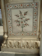 Beautiful Pietra Dura Wall, Diwan-i-khas