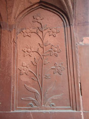 Beautiful Pietra Dura Wall, The Red Fort Delhi