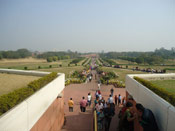 Beautiful Garden at Lotus Temple