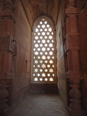A beautiful jali screen, Qutub Minar