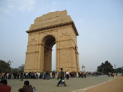 From another angle of The India Gate
