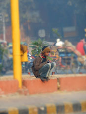 Street boy, Delhi, India