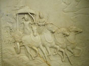 The chariot of Lord Krishna and Arjuna