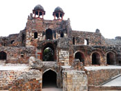 Humayun Gate (Southern Ramparts) from inside, Purana Qila