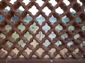 railing cross jali at safdarjung tomb