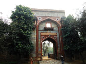 Gateway into Arab Sarai, south to the pathway towards Humayun tomb