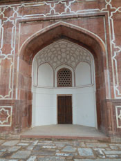 The exterior door of Humayuns Tomb