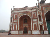 The exterior arch of Humayun Tomb