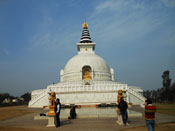 vishwa shanti stupa, also known as world peace pagoda, indraprastha park