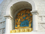 vishwa shanti stupa, also known as world peace pagoda, indraprastha park