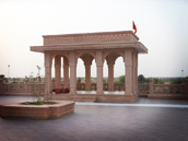 Resting place in the temple